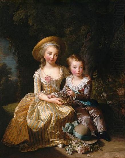 Portrait of Madame Royale and Louis, eisabeth Vige-Lebrun